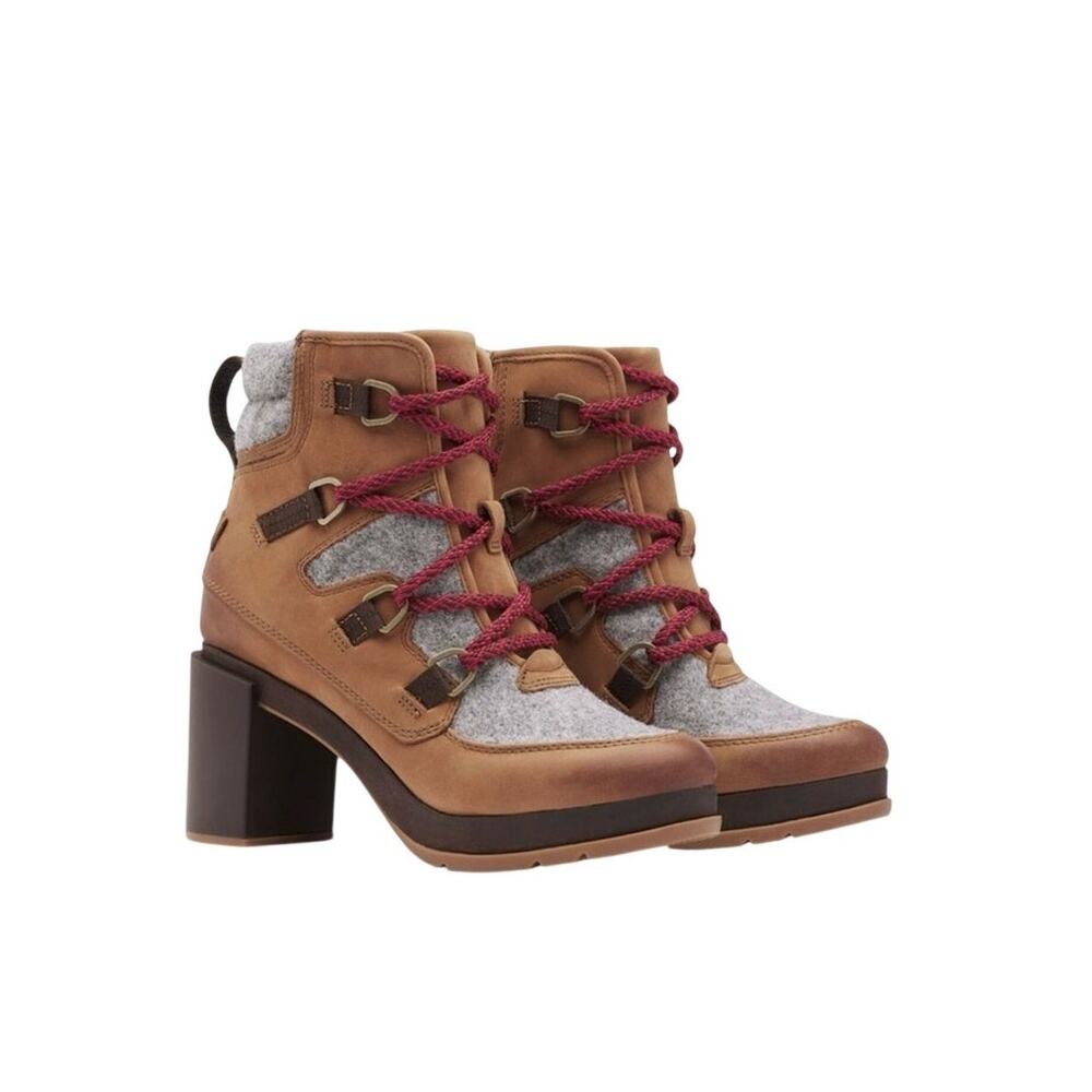 NWOB Sorel Women's Blake Lace Block Heel Boots size 8.5